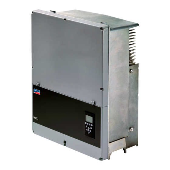 SMA MLX 60 UL Installationsanleitung