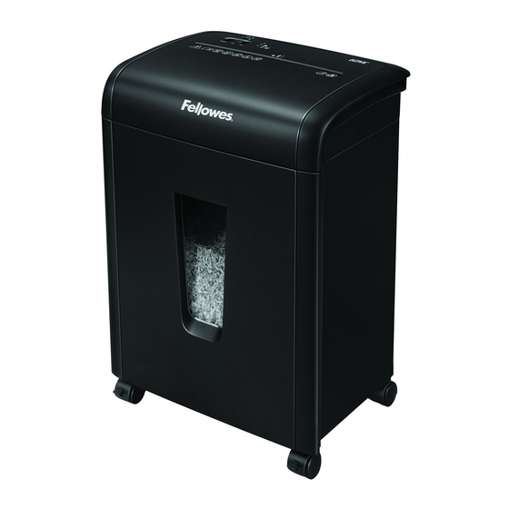 Fellowes POWERSHRED 62MC Bedienungsanleitung