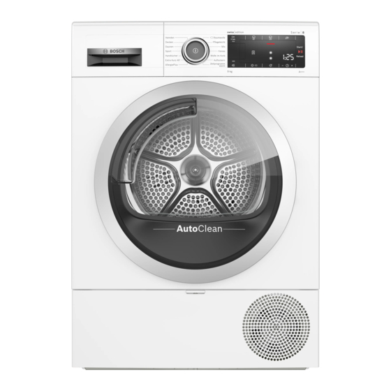 Bosch WTXH7M51CH Gebrauchs- Und Montageanleitung