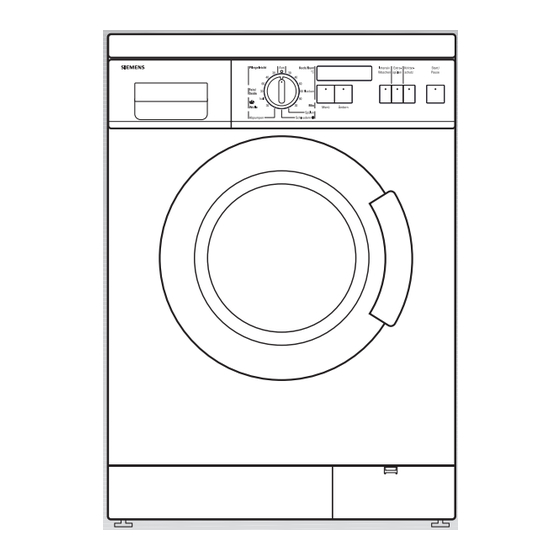 Siemens Siwamat XLS 1241 Gebrauchsanleitung