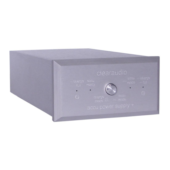 Clearaudio ACCU + Power Supply Handbücher