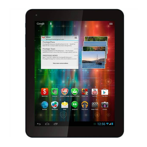 Prestigio MultiPad 4 Quantum 9.7 Schnellstartanleitung