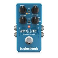 Tc Electronic INFINITE SAMPLE SUSTAINER Schnellstartanleitung