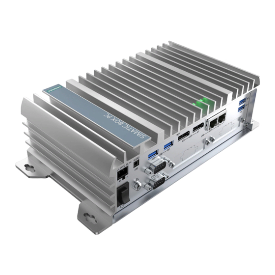 Siemens SIMATIC IPC327G Betriebsanleitung