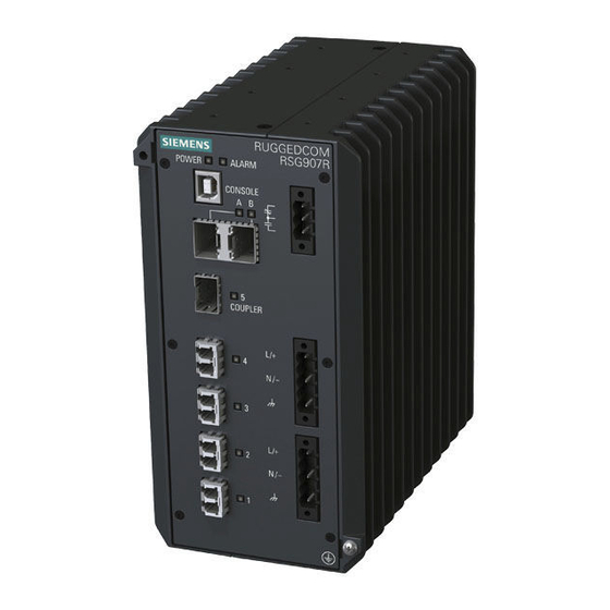 Siemens SIMATIC NET RUGGEDCOM RSG909R Montagehandbuch