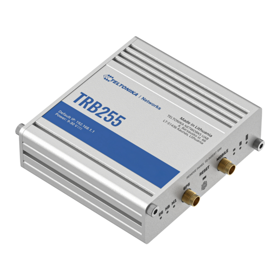 Teltonika TRB255 Schnellstartanleitung