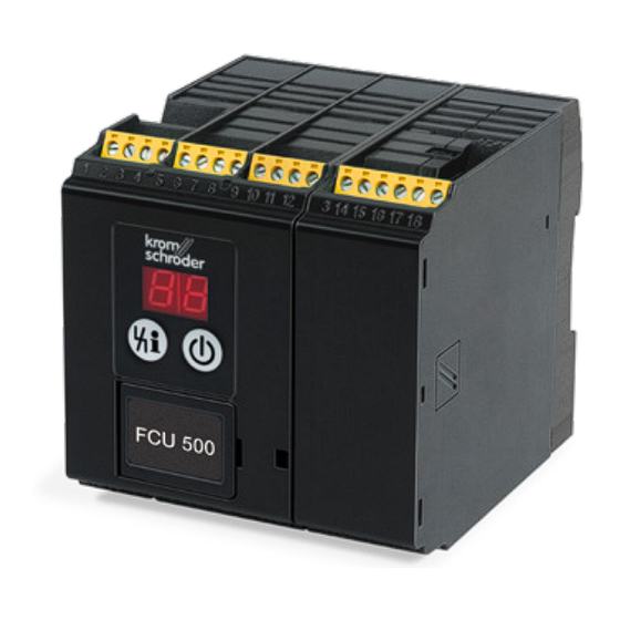 Honeywell Kromschroeder FCU 500 Bedienungsanleitung