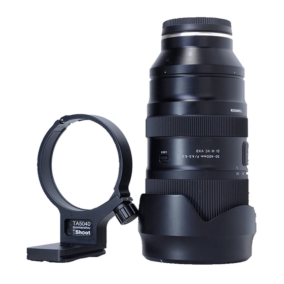 Tamron 50-400mm F/4.5-6.3 Di III VC VXD Benutzerhandbuch