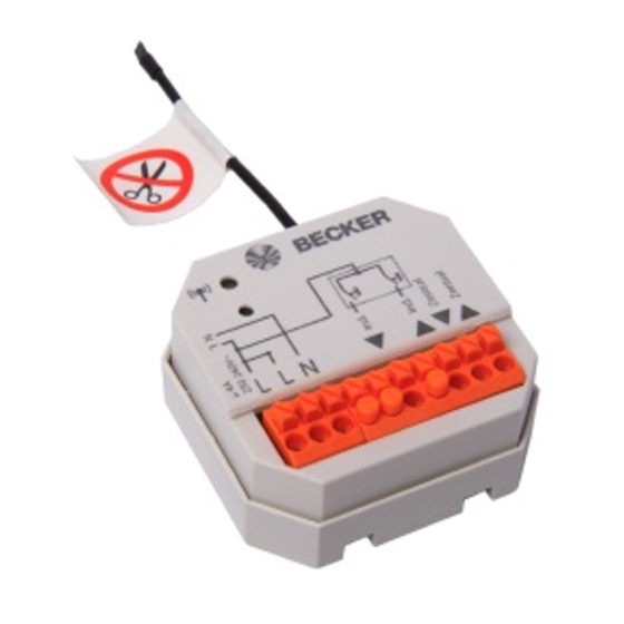 Becker Centronic VarioControl VC421-II Montage- Und Betriebsanleitung