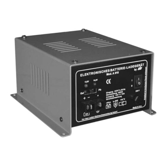 CBE A910 Gebrauchsanweisungen