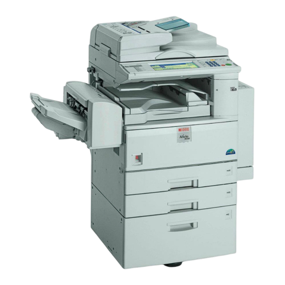 Ricoh Aficio 3025 Bedienungsanleitung