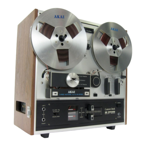 Akai X-200D Bedienungsanleitung