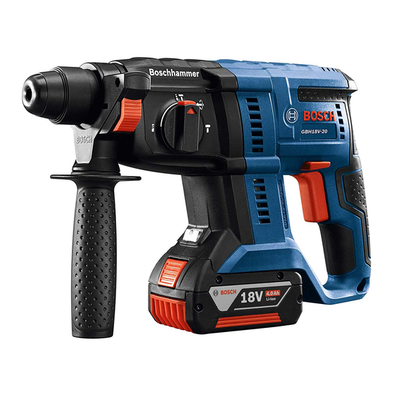 Bosch GBH 18V-20 Professional Originalbetriebsanleitung
