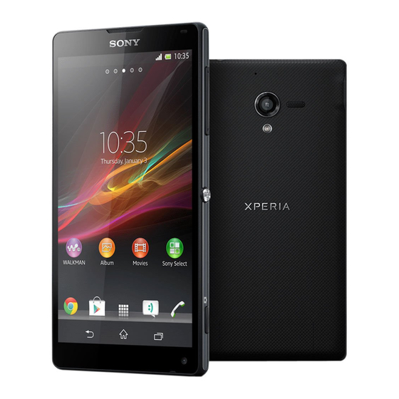 Sony Xperia ZL C6502 Bedienungsanleitung