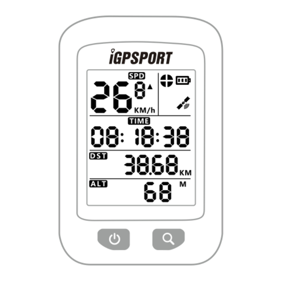 iGPSPORT iGS20E Bedienungsanleitung
