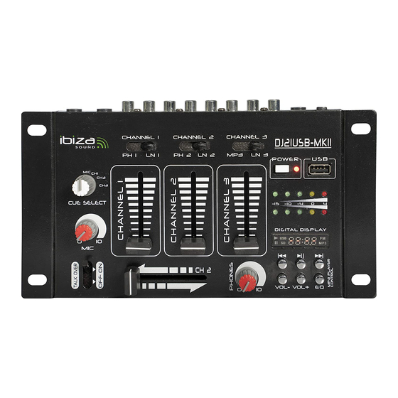 Ibiza sound DJ21USB-MKII Bedienungsanleitung