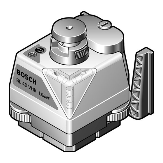Bosch BL 40 VHR Professional Bedienungsanleitung