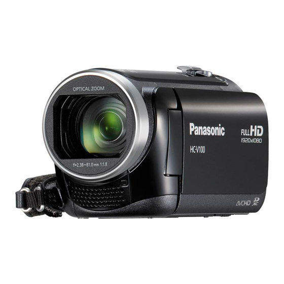 Panasonic HC-V100 Bedienungsanleitung