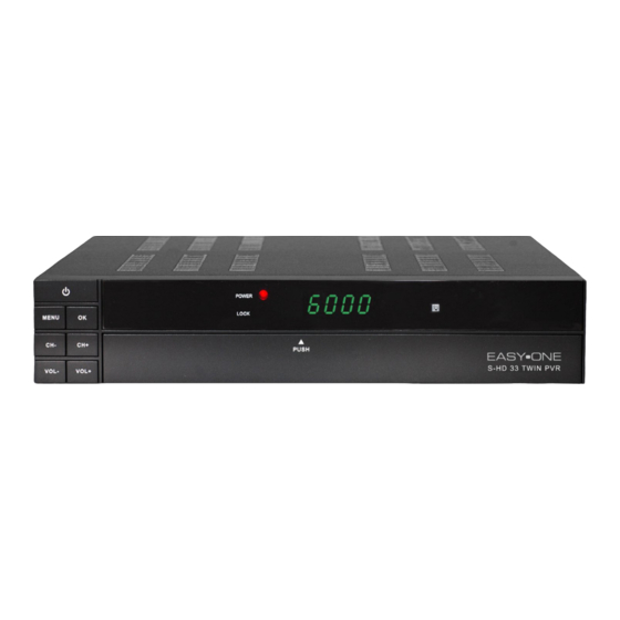 SetOne Easy one S-HD 33 TwinPVR Bedienungsanleitung