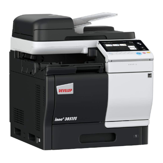 Develop ineo+ 3851FS Kurzanleitung