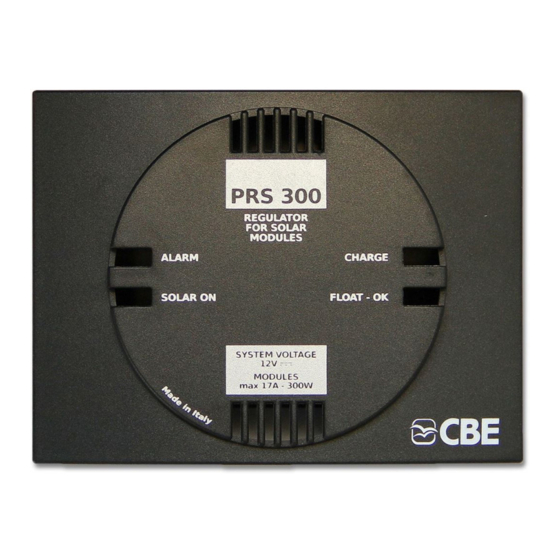 CBE PRS300 Bedienungsanleitung