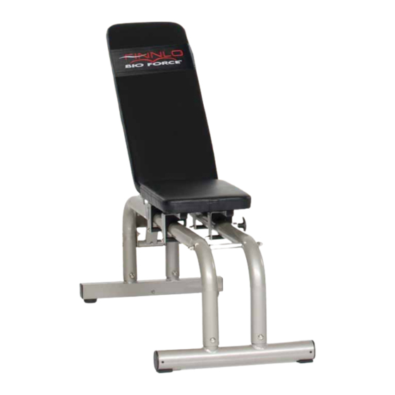 finnlo BIOFORCE POWER BENCH Bedienungsanleitung