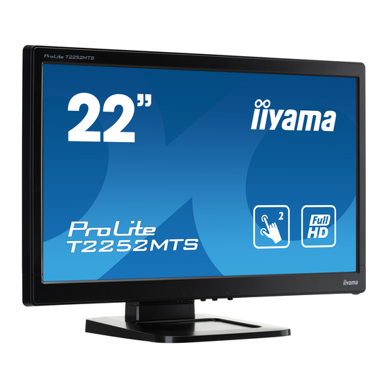 iiyama ProLite T2252MTS Bedienungsanleitung