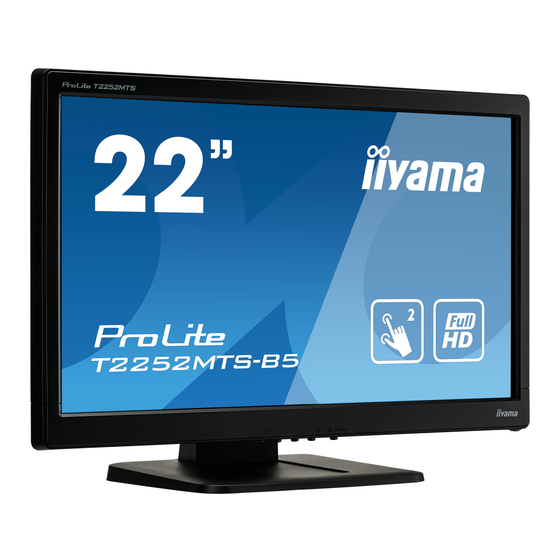 iiyama ProLite T2252MTS Bedienungsanleitung