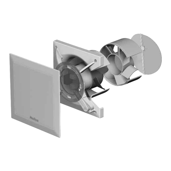 Helios MiniVent M1/100/120 P Montage- Und Betriebsvorschrift