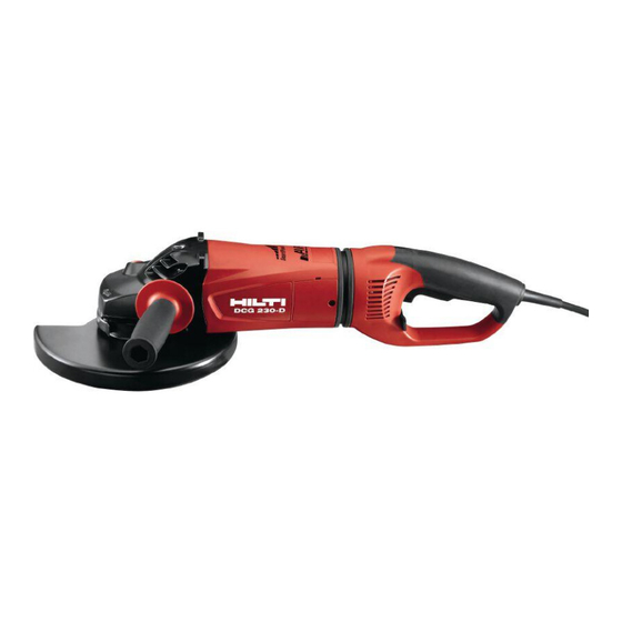 Hilti DCG 230-D Handbücher