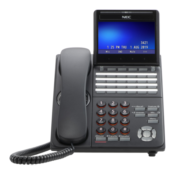 NEC DT900 Serie Bedienungsanleitung
