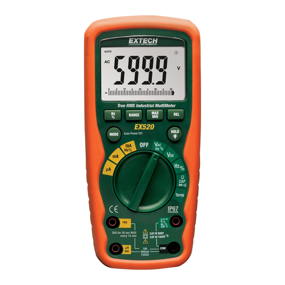 Extech Instruments Extech EX520 Handbücher