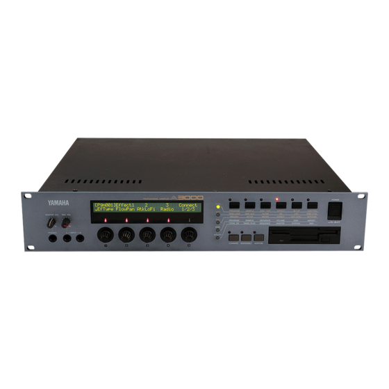 Yamaha A3000 Aktualisierung Und Betriebsanleitung