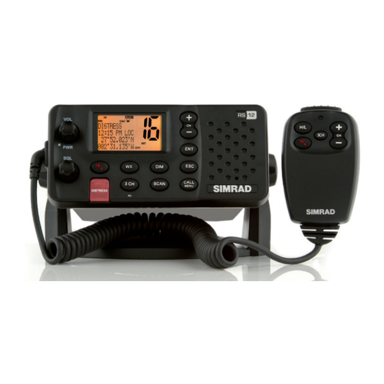 Simrad RS12 UKW Benutzerhandbuch