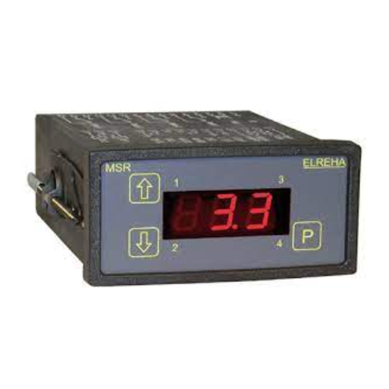 Elreha MSR 3106 Bedienungsanleitung