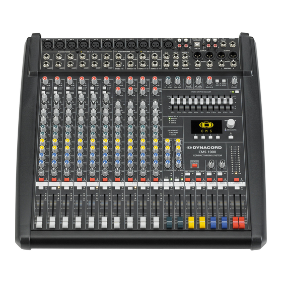 Dyancord CMS 1000-3 Bedienungsanleitung