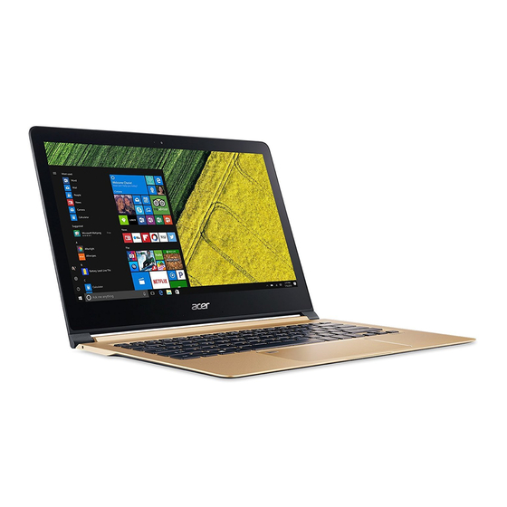 Acer Swift 7 Kurzanleitung