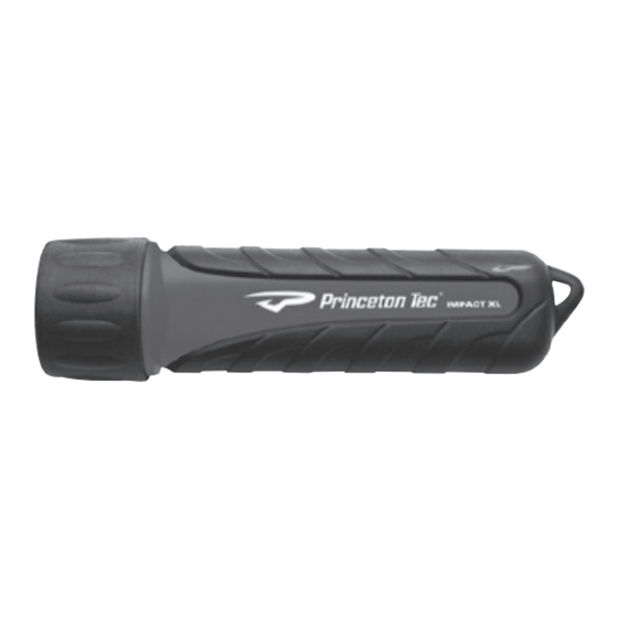 Princeton Tec IMPACT XL Bedienungs- Und Pflegeanleitung