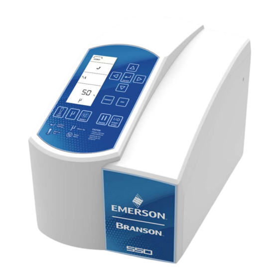 Emerson Branson Sonifier SFX Serie Bedienungsanleitung