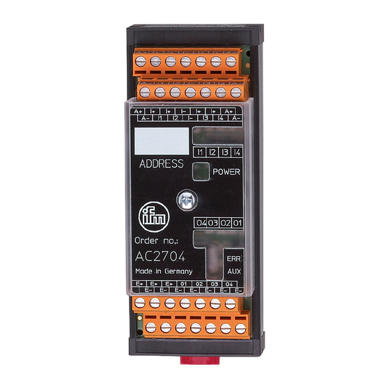 IFM Electronic AC2704 Montageanleitung