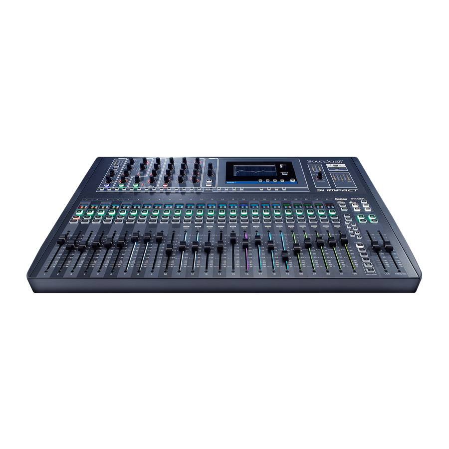 SoundCraft Si iMPACT Bedienungsanleitung