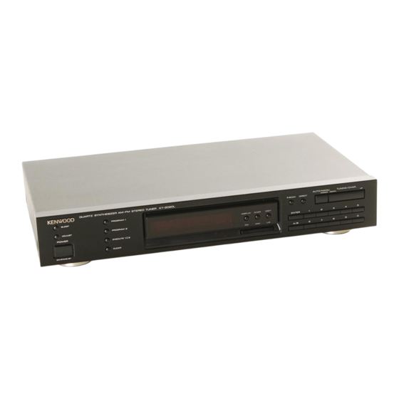 KENWOOD KT-2020 BEDIENUNGSANLEITUNG Pdf-Herunterladen