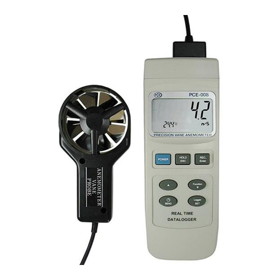 PCE Instruments 008 Bedienungsanleitung