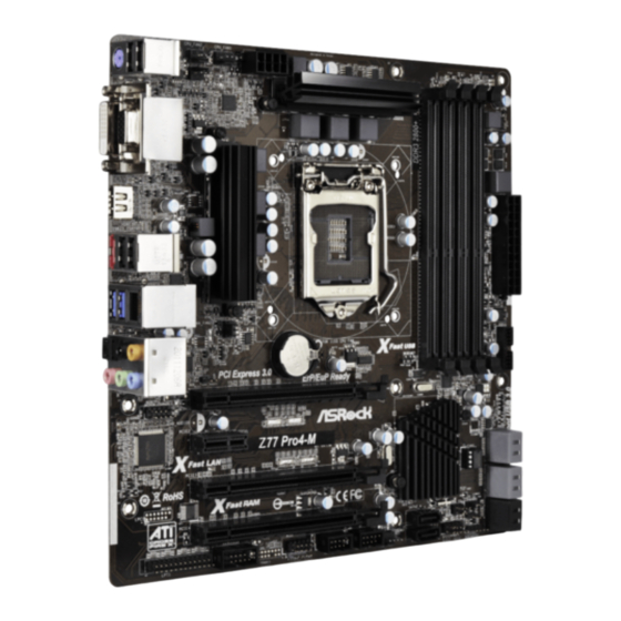 ASROCK Z77 Pro4-M Benutzerhandbuch