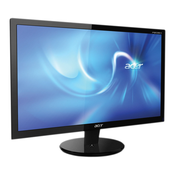 Acer P206H Bedienungsanleitung