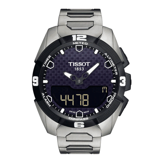 Tissot T-Touch Connect Solar Gebrauchsanweisung