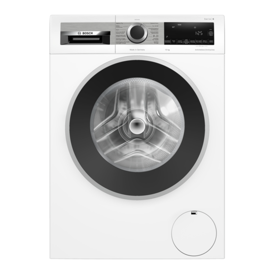 Bosch WGG256A6FG Gebrauchs- Und Montageanleitung