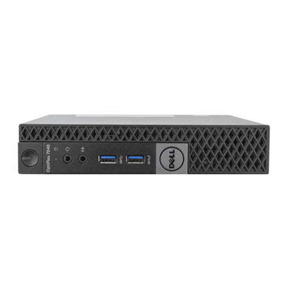 Dell OptiPlex 7040 - Mini Tower Benutzerhandbuch