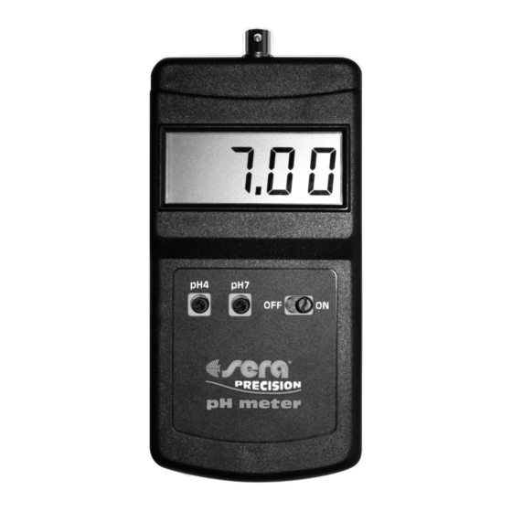 Sera PRECISION pH meter Bedienungsanleitung