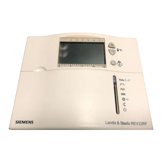 Siemens Landis & Staefa REV-R.01-1 Bedienungsanleitung